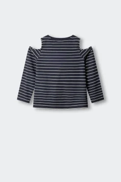 T-shirt de manga comprida cut out menina