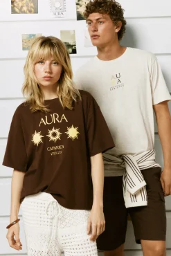 T-shirt de manga curta chiringuito "Aura"
