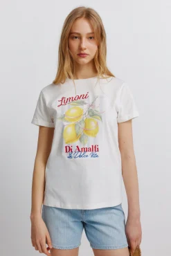 T-shirt de manga curta com desenho