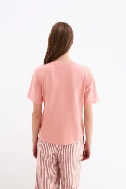 T-shirt de manga curta com estampado na frente