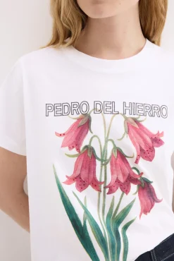 T-shirt de manga curta estampada