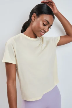T-shirt de manga curta extrassuave amarela