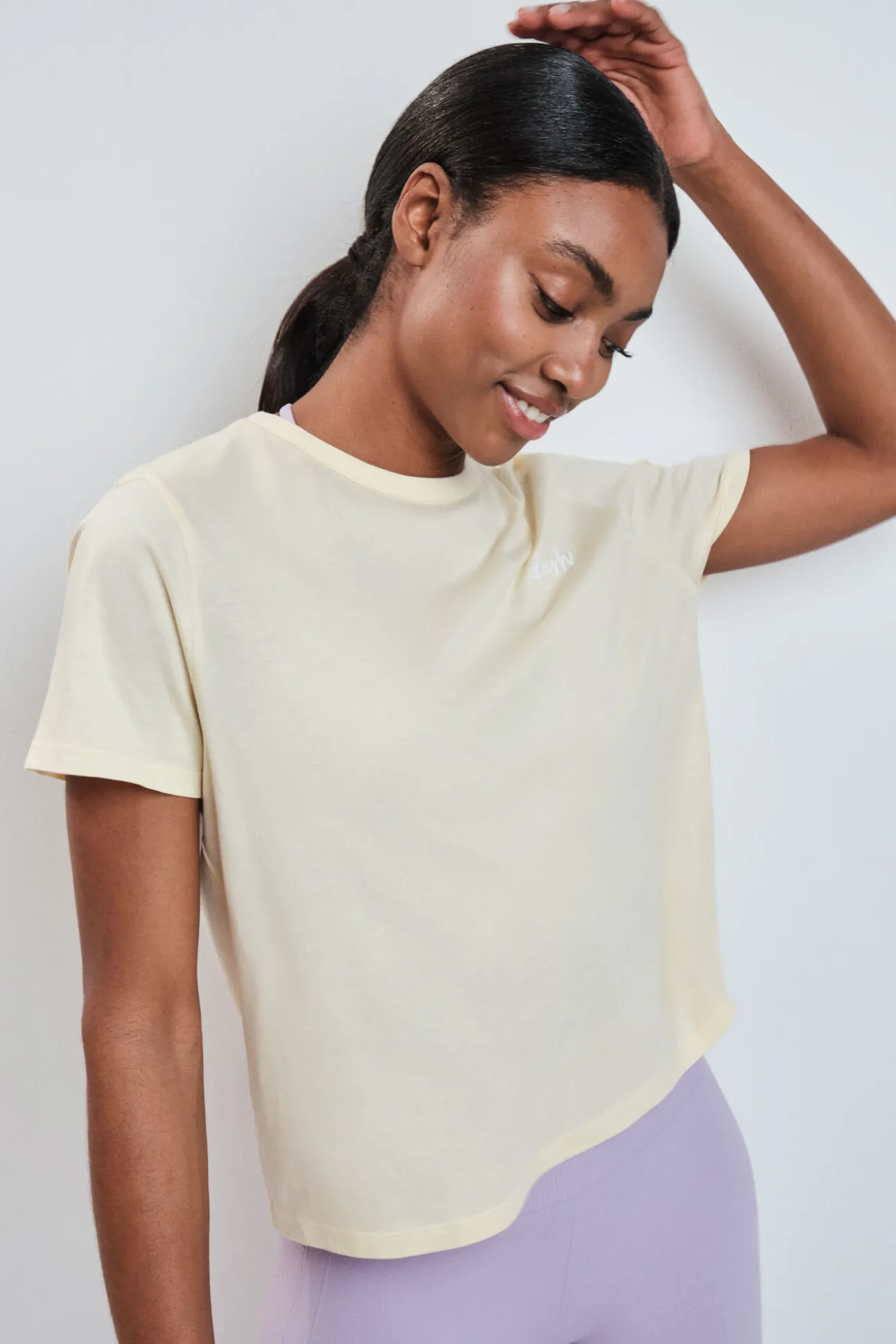 T-shirt de manga curta extrassuave amarela