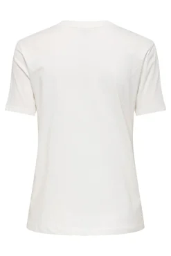 T-shirt de manga curta gola em bico