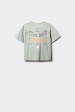 T-shirt de manga curta Good vibes menina