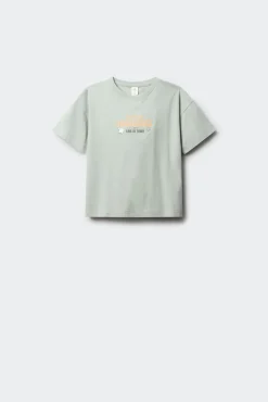 T-shirt de manga curta Good vibes menina