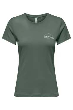 T-shirt desportiva básica em algodão