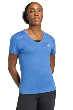 T-shirt desportiva gola em bico Essentials
