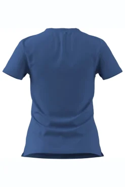 T-shirt desportiva gola em bico Essentials