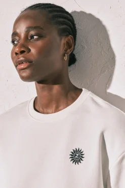 T-shirt em felpa estampado 