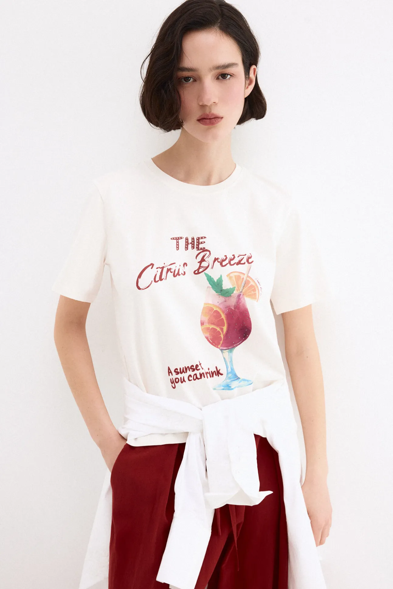 T-shirt estampado frontal