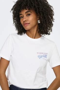 T-shirt estampado nas costas