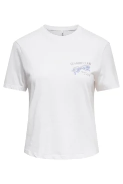 T-shirt estampado nas costas