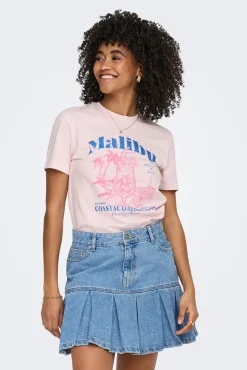 T-shirt estampado nas costas