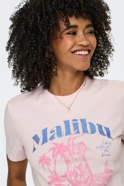 T-shirt estampado nas costas