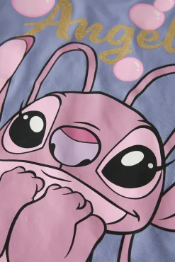 T-shirt manga comprida Stitch menina