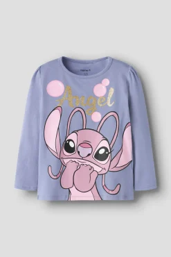 T-shirt manga comprida Stitch menina