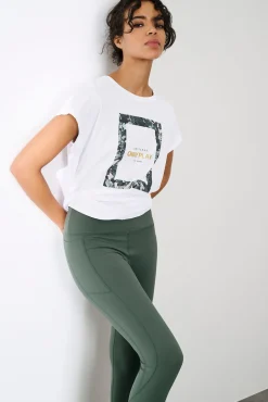 T-shirt manga curta em algodão orgânico