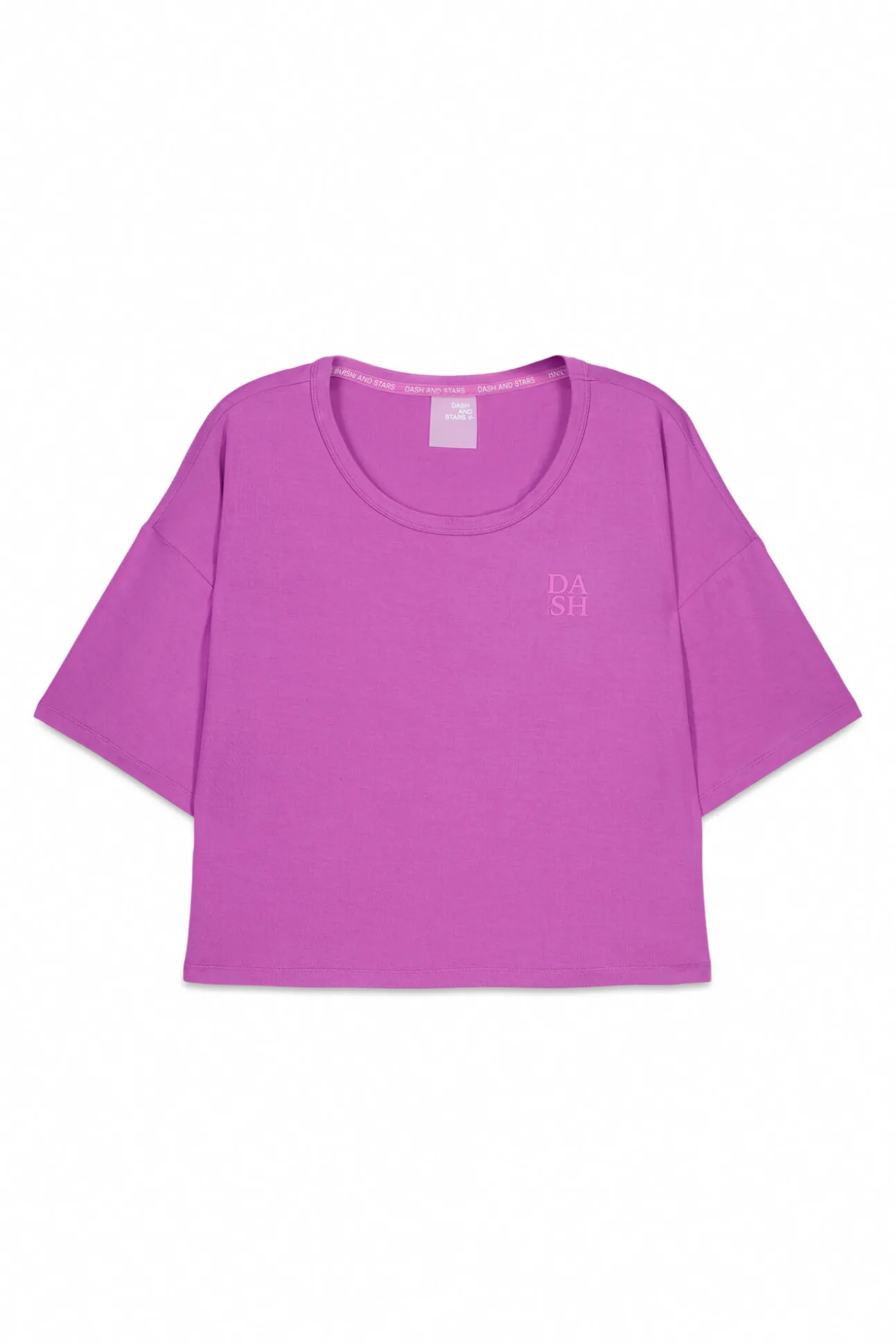 T-shirt manga curta extrassuave rosa