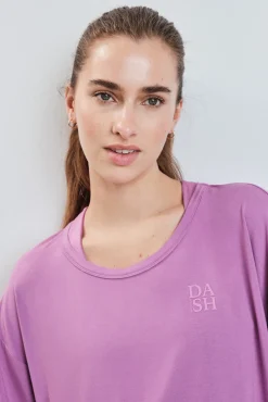 T-shirt manga curta extrassuave rosa
