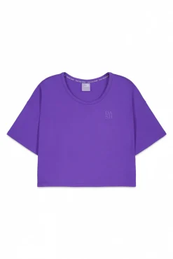 T-shirt manga curta extrassuave roxa