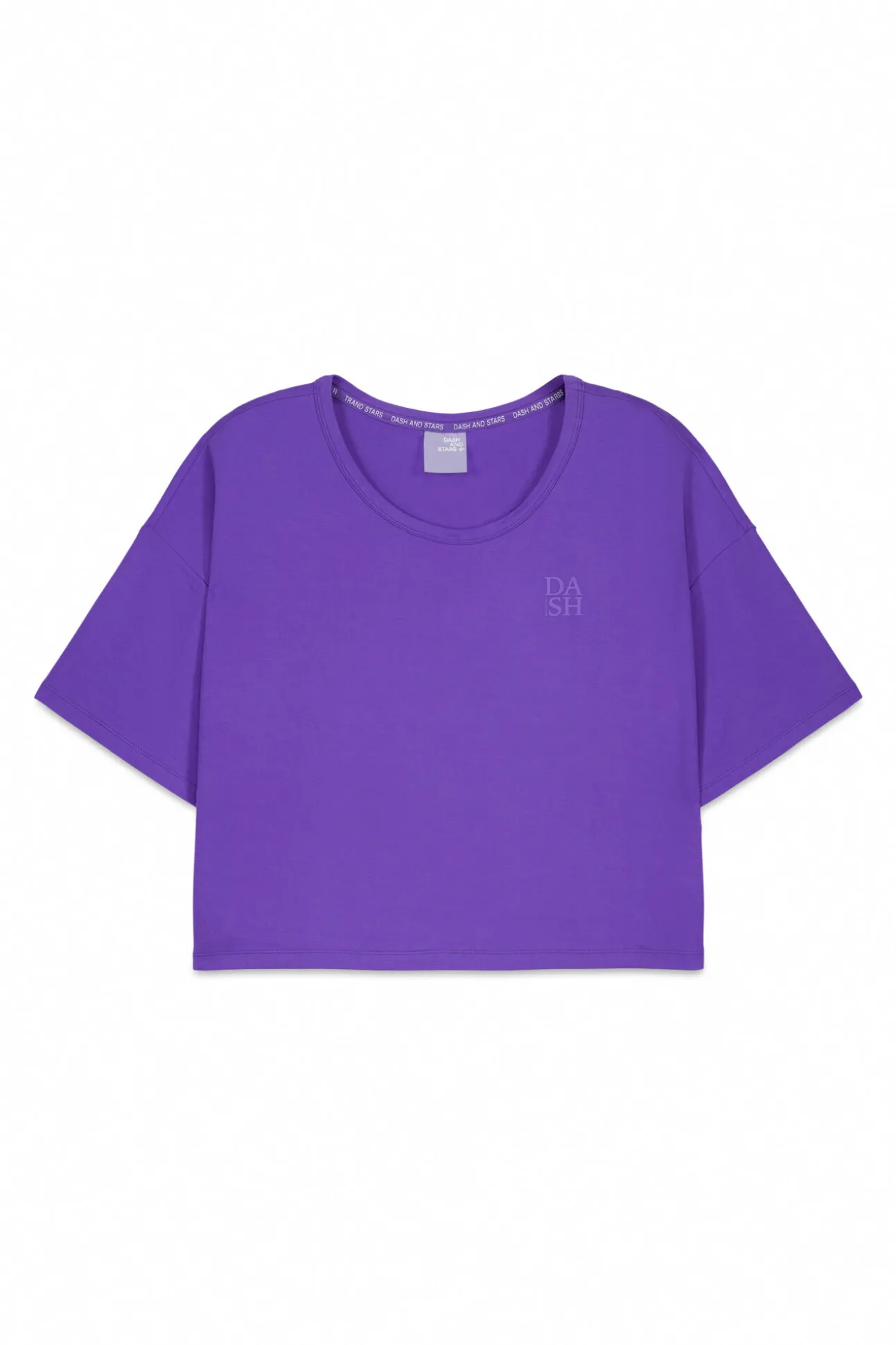 T-shirt manga curta extrassuave roxa
