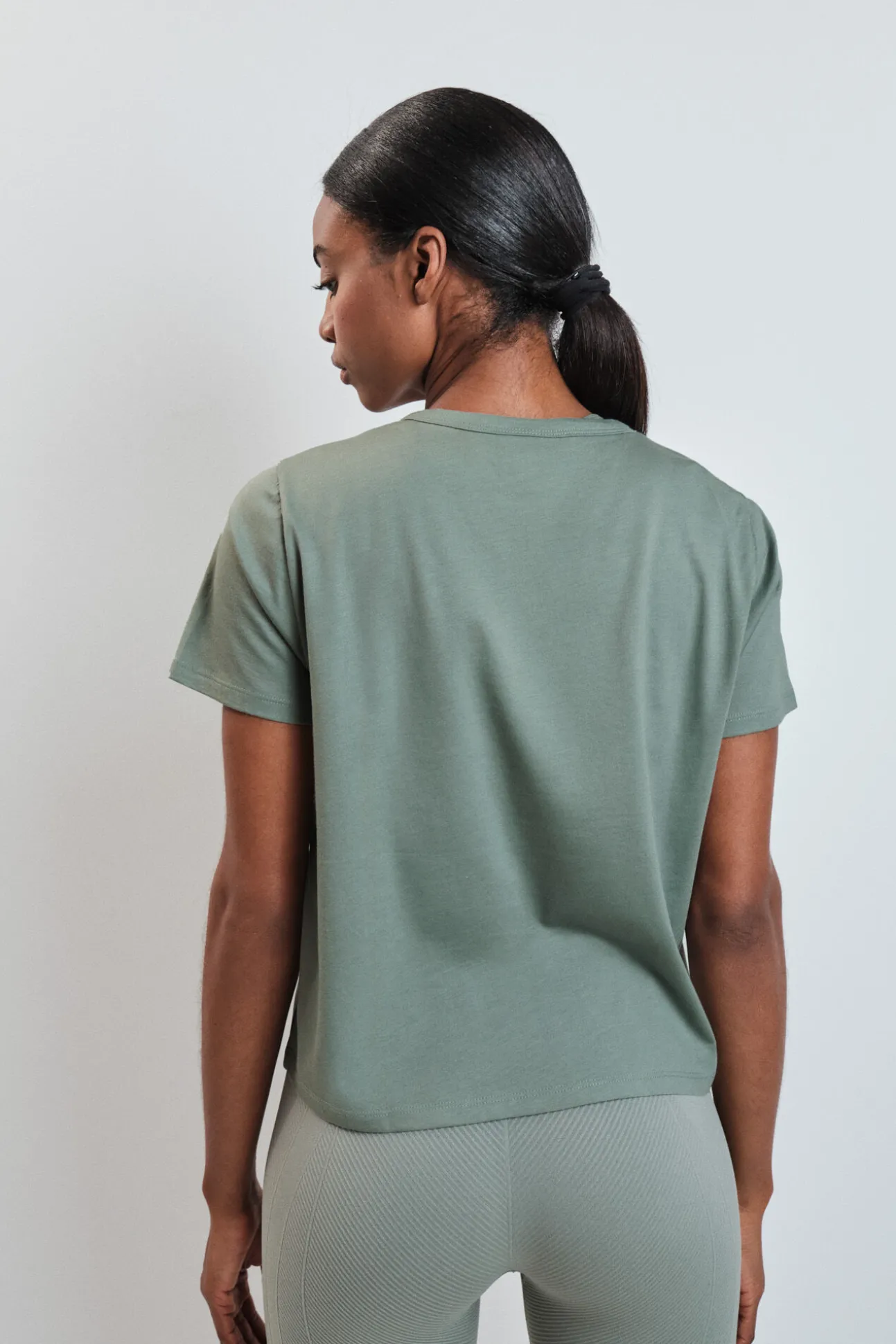 T-shirt manga curta extrassuave verde