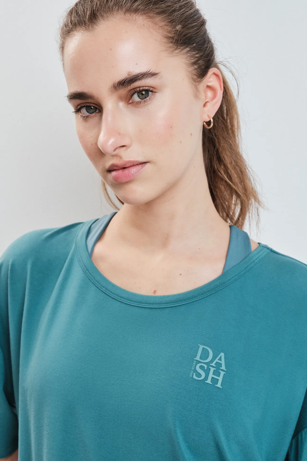 T-shirt manga curta extrassuave verde