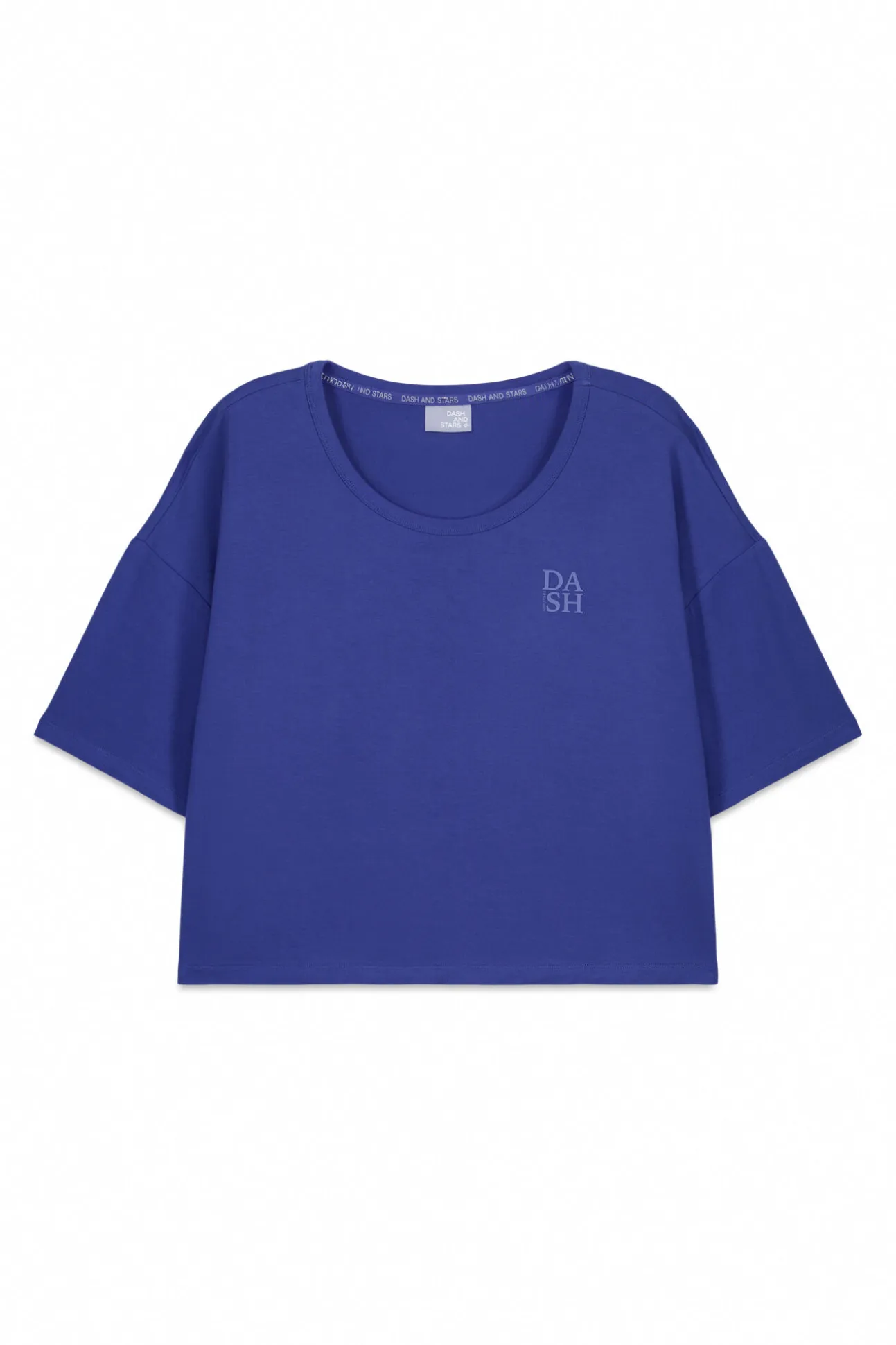T-shirt manga curta extrassuave azul