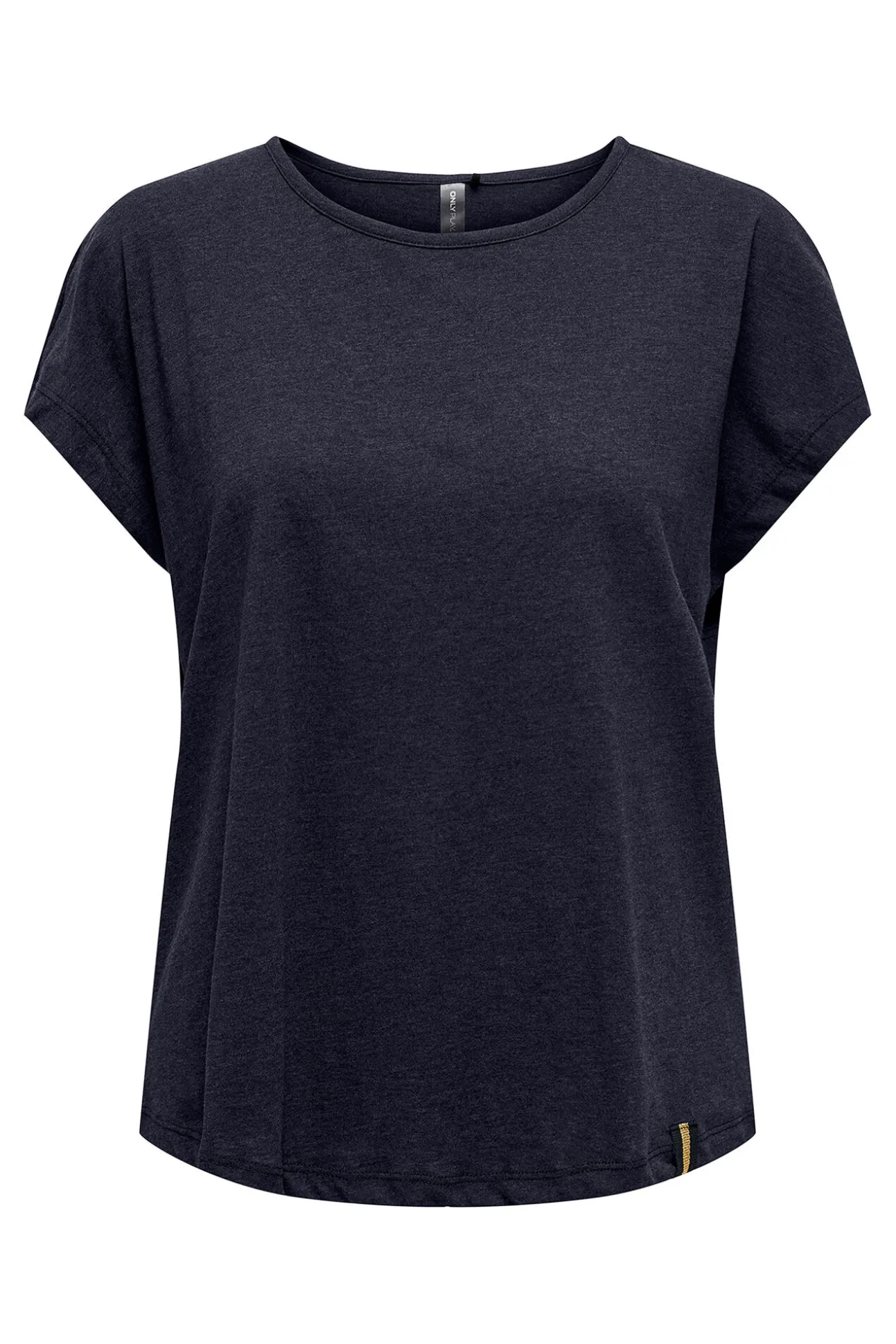 T-shirt manga curta lurex