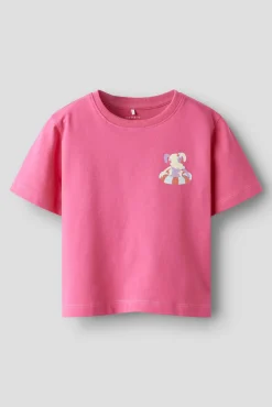 T-shirt manga curta para menina