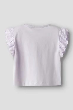 T-shirt manga curta para menina