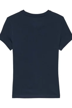 T-shirt slim manga curta