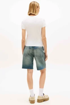 T-shirt slim manga curta