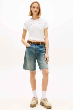 T-shirt slim manga curta