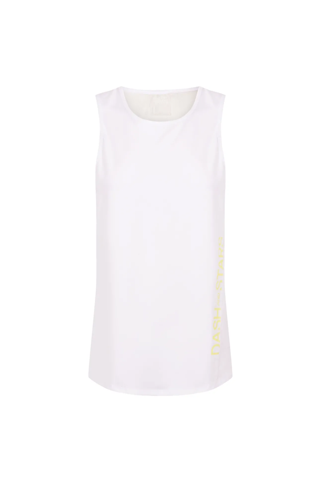 T-shirt técnica halter sem mangas branca