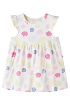 Vestido de bebé com conchas