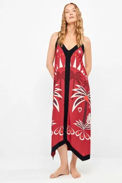 Vestido alças finas estampado étnico in & out