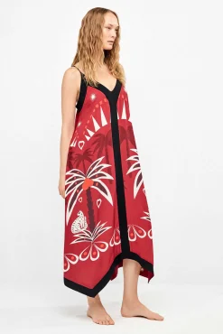 Vestido alças finas estampado étnico in & out