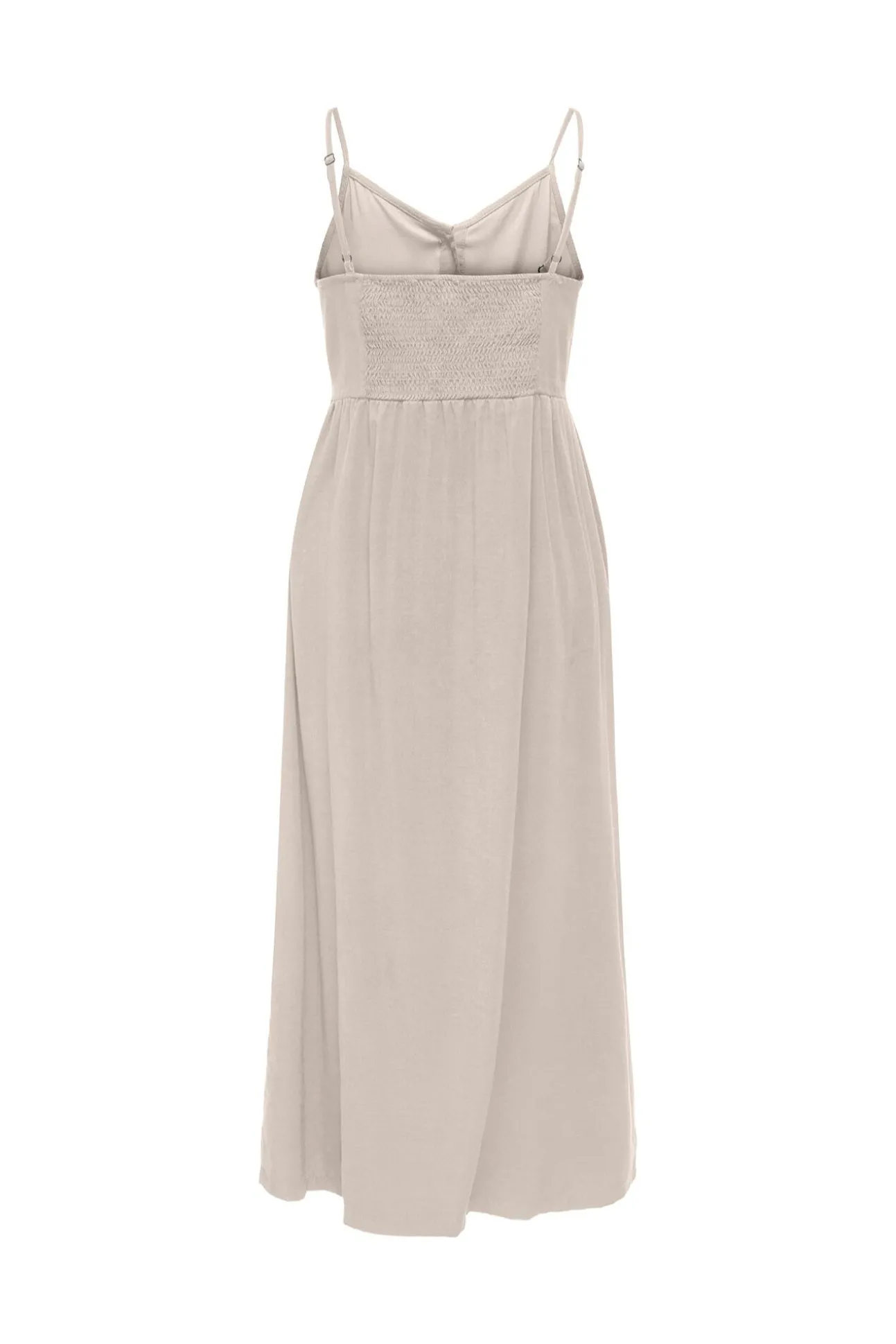 Vestido comprido abotoado