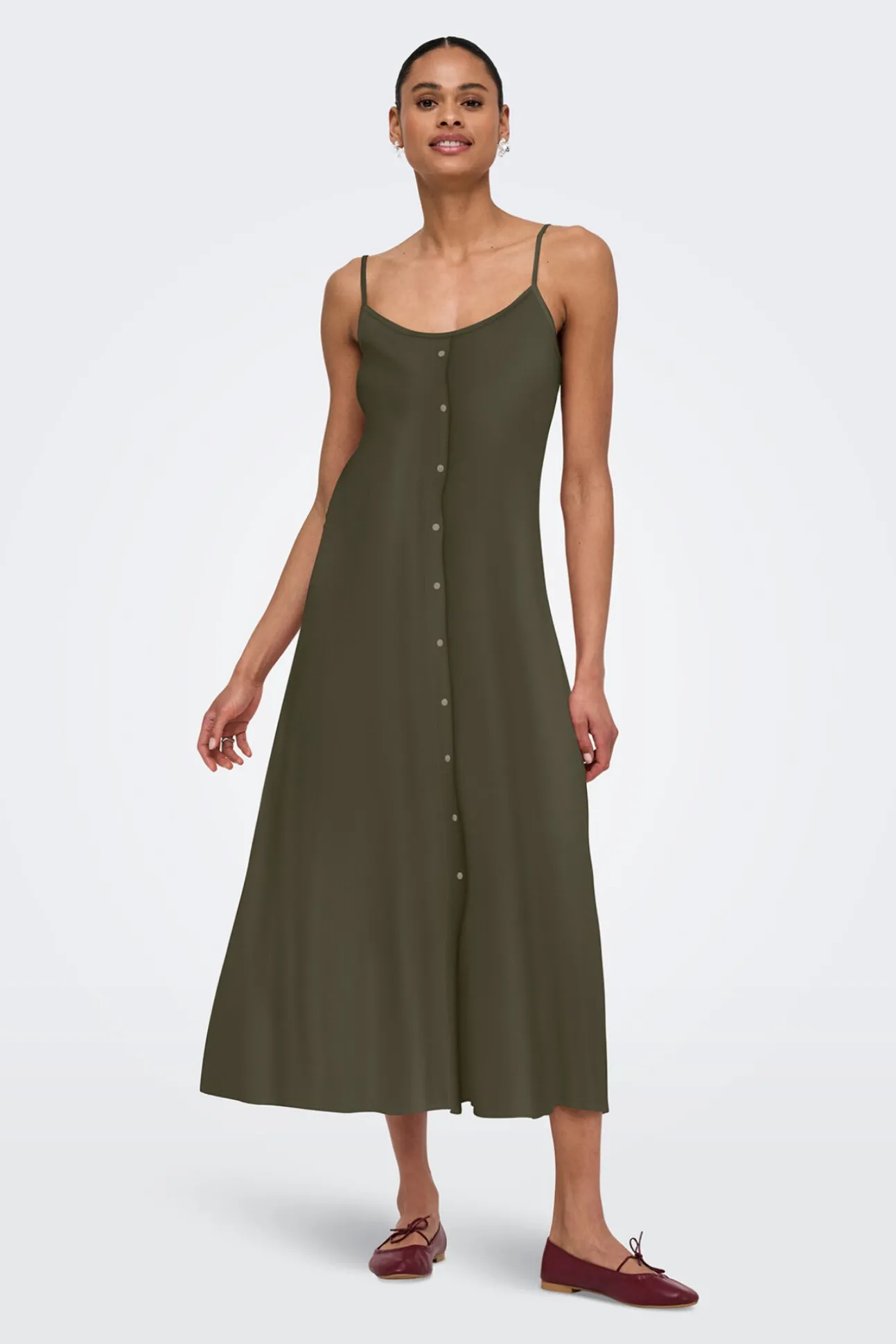 Vestido comprido de alças