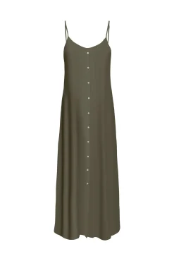 Vestido comprido de alças