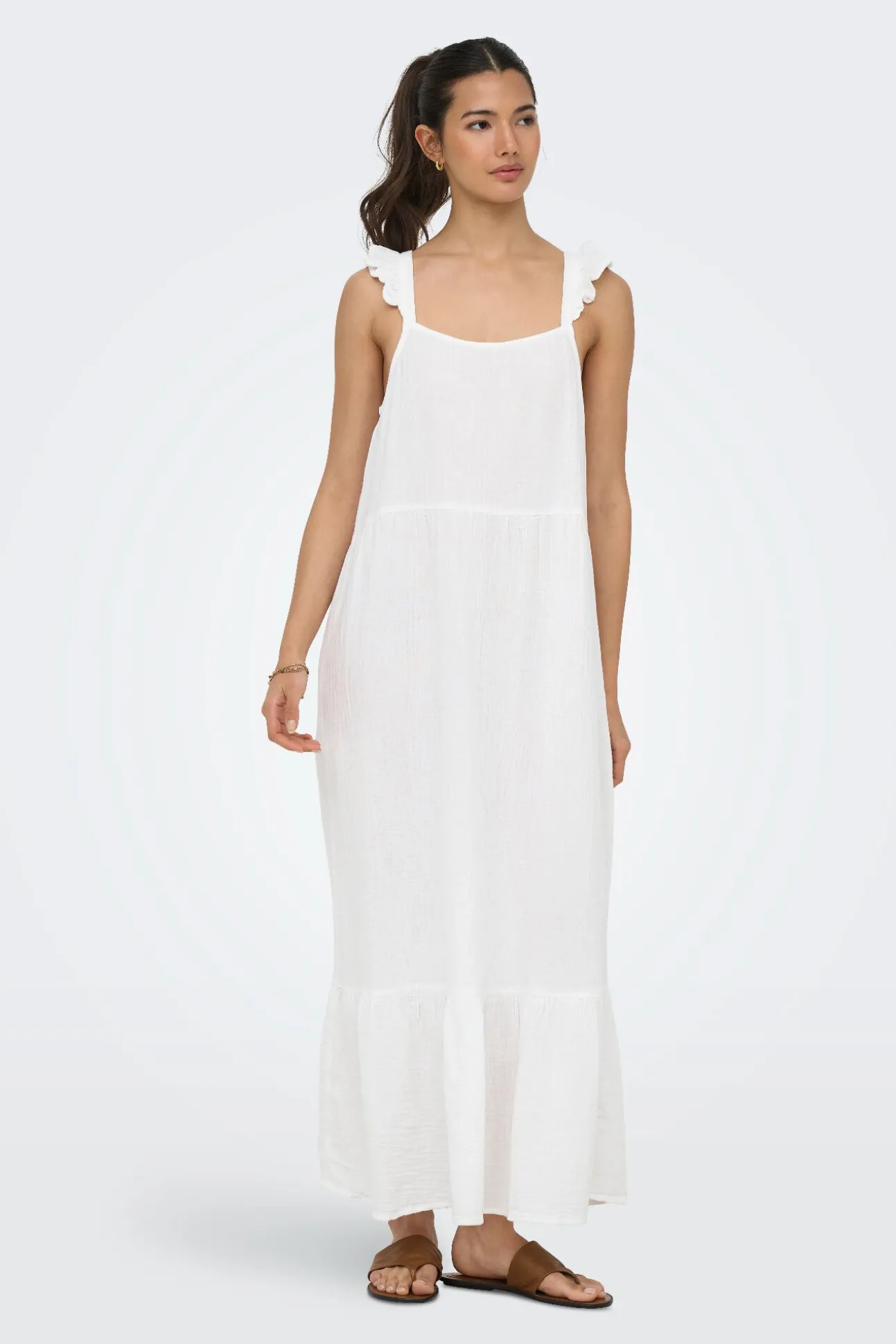 Vestido comprido de alças