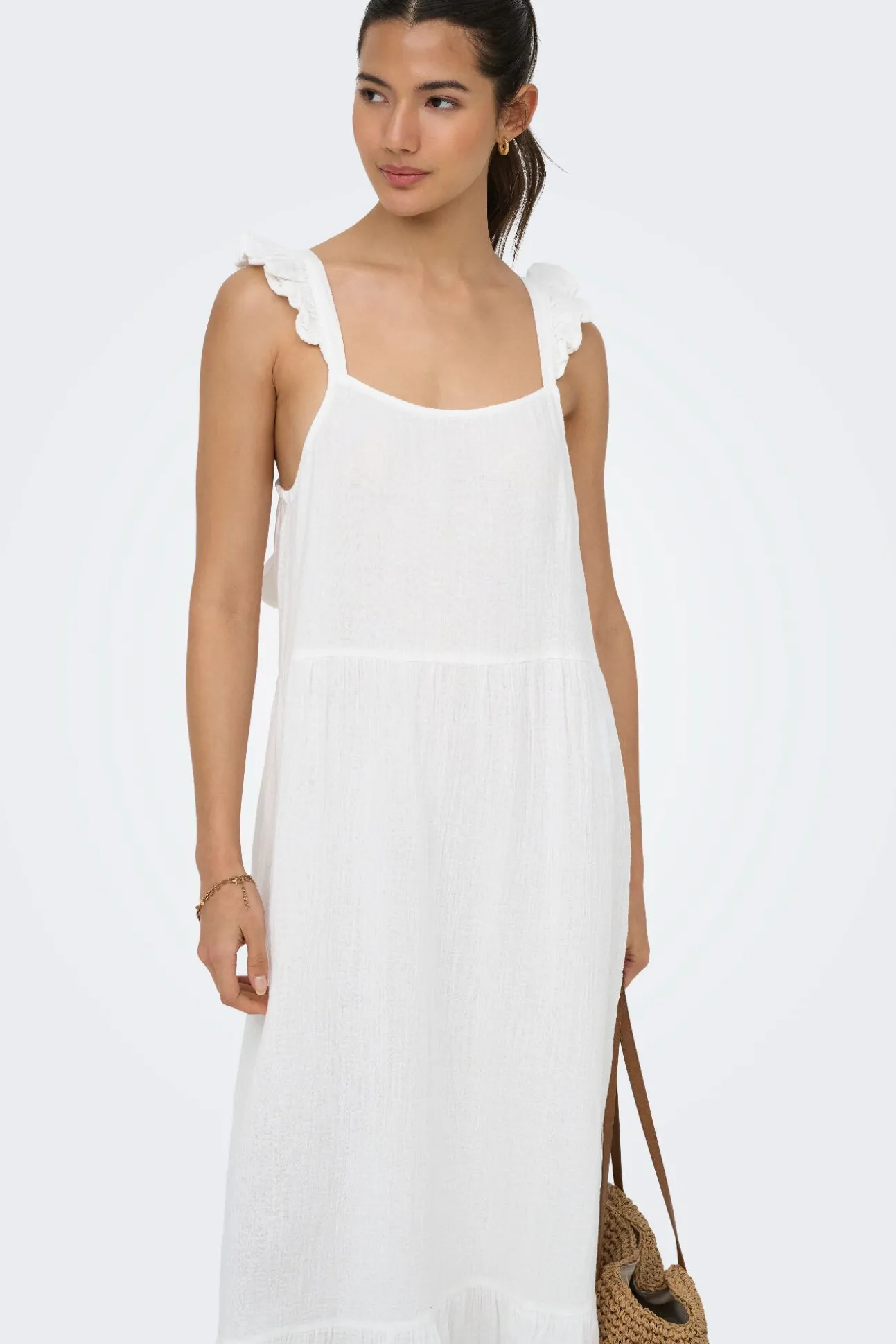 Vestido comprido de alças