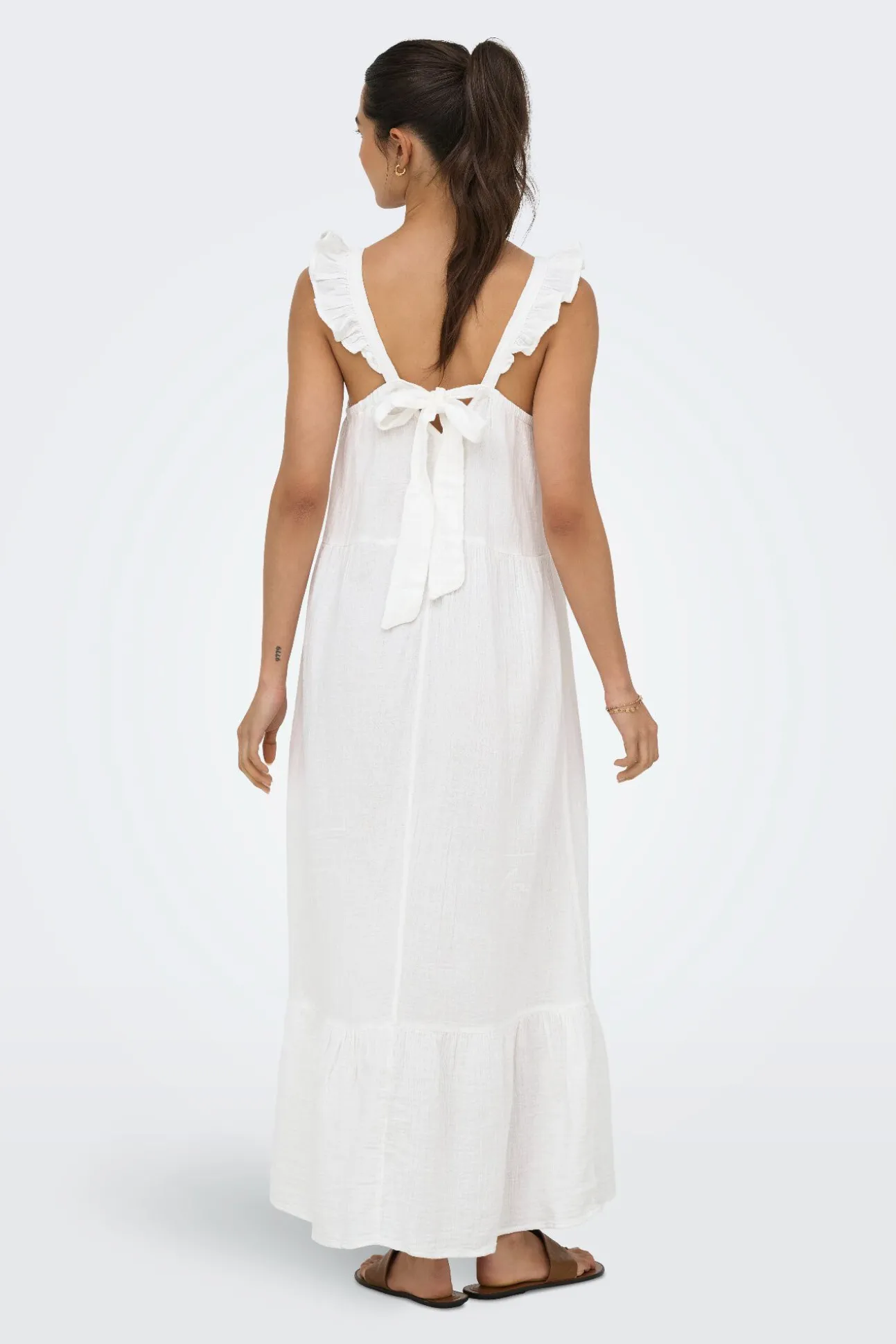 Vestido comprido de alças