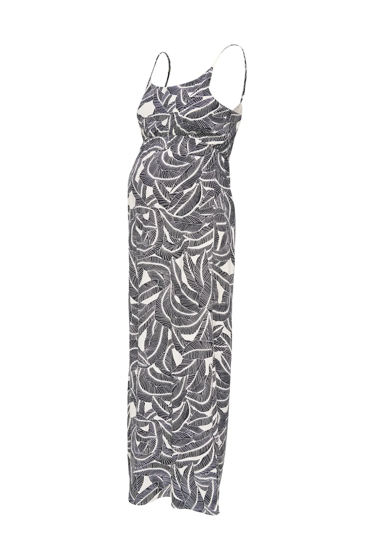 Vestido comprido estampado maternity