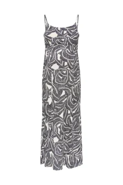 Vestido comprido estampado maternity