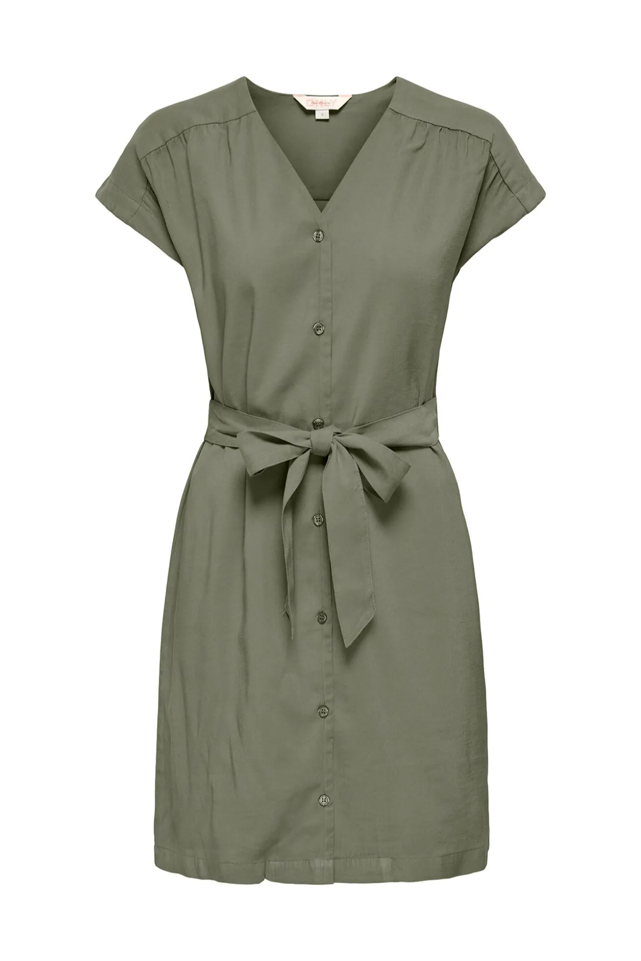 Vestido curto abotoado