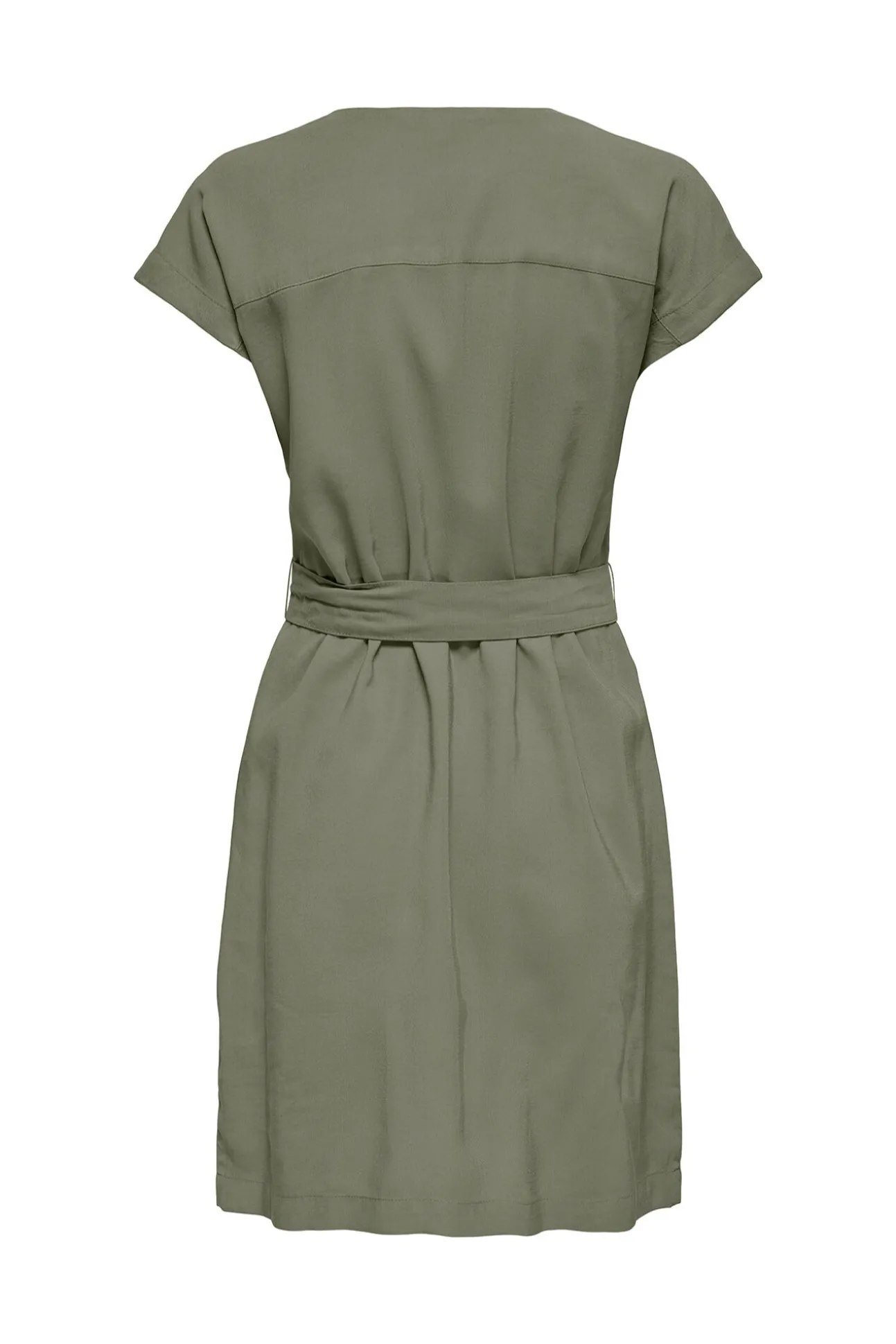 Vestido curto abotoado