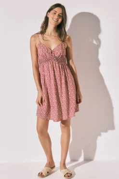 Vestido curto de alças